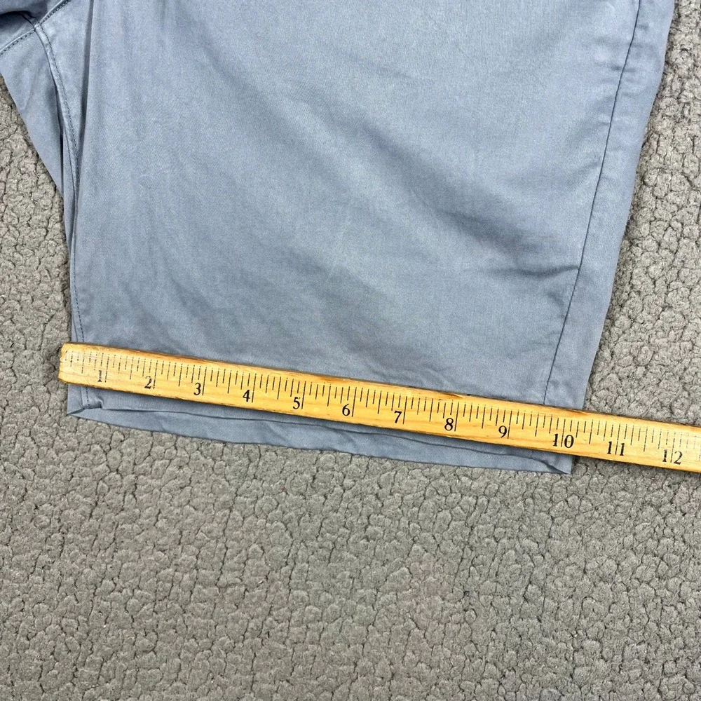 AG Adriano Goldschmied Wanderer Shorts Mens 34 Light Blue Grey Stretch Chino